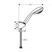 HANSGROHE CROMETTA 85 VARIO PORTER C